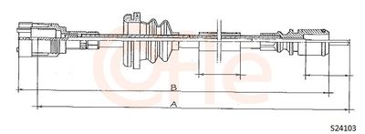 Тросик спидометра COFLE S24103
