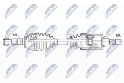 Piedziņas vārpsta NTY NPW-PL-117