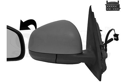 Наружное зеркало VAN WEZEL 4368804