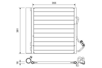 Конденсатор, кондиционер VALEO 822741