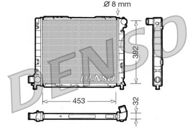 Radiators, Motora dzesēšanas sistēma DENSO DRM09052