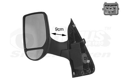 Наружное зеркало VAN WEZEL 1898807