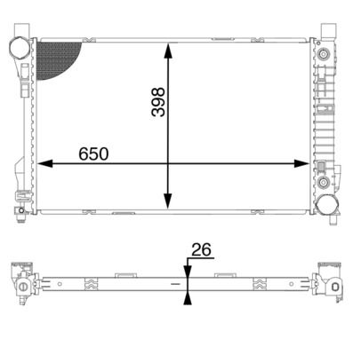 Radiators, Motora dzesēšanas sistēma MAHLE CR 1602 000S
