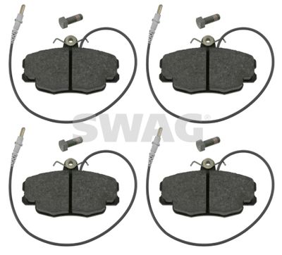 Bremžu uzliku kompl., Disku bremzes SWAG 64 91 6369