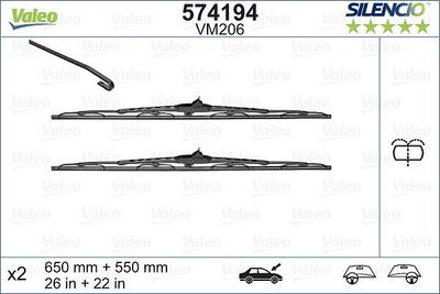 Щетка стеклоочистителя VALEO 574194