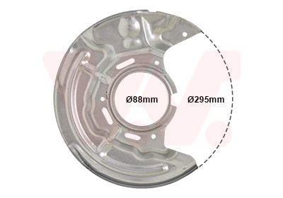 Dubļu sargs, Bremžu disks VAN WEZEL 5304372