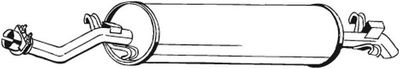 Izplūdes gāzu trokšņa slāpētājs (pēdējais) BOSAL 278-093