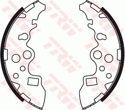 Bremžu loku komplekts TRW GS8485