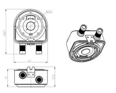 Eļļas radiators, Motoreļļa NRF 31836