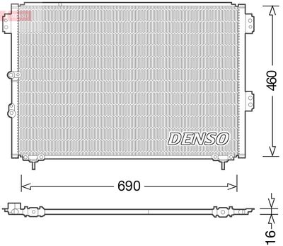 Конденсатор, кондиционер DENSO DCN50033