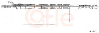 Тросик, cтояночный тормоз COFLE 92.17.1442