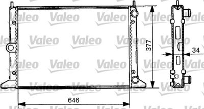 Radiators, Motora dzesēšanas sistēma VALEO 731386