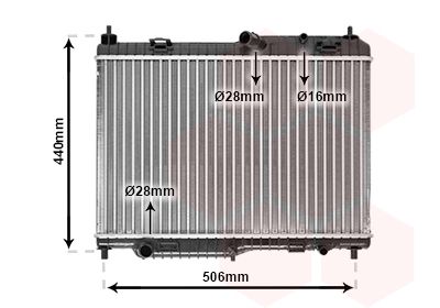 Radiators, Motora dzesēšanas sistēma VAN WEZEL 18002442