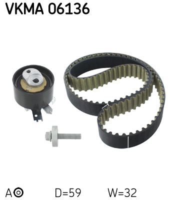 Комплект ремня ГРМ SKF VKMA 06136
