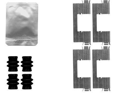 Комплектующие, колодки дискового тормоза TEXTAR 82548100