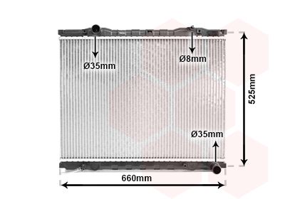 Radiators, Motora dzesēšanas sistēma VAN WEZEL 83002055