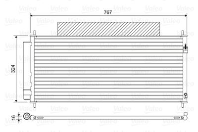 Конденсатор, кондиционер VALEO 814411