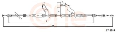 Тросик, cтояночный тормоз COFLE 17.2585