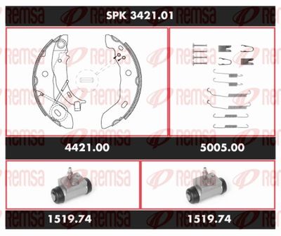 Bremžu komplekts, Trumuļu bremzes REMSA SPK 3421.01