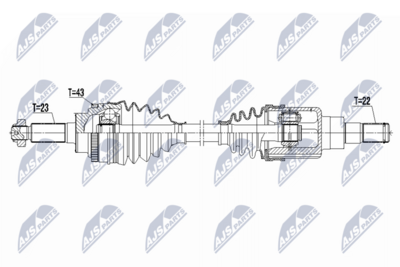 Приводной вал NTY NPW-SU-075