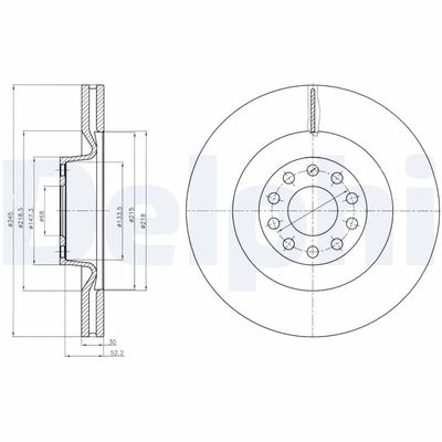 Bremžu diski DELPHI BG9018
