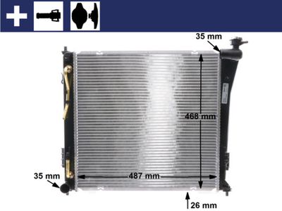 Radiators, Motora dzesēšanas sistēma MAHLE CR 847 000S