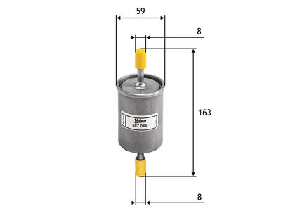 Degvielas filtrs VALEO 587046