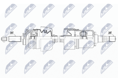 Приводной вал NTY NPW-CH-144