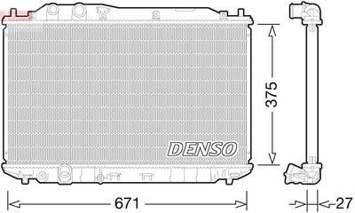 Radiators, Motora dzesēšanas sistēma DENSO DRM40029