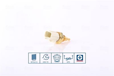 Датчик, температура охлаждающей жидкости NISSENS 207098