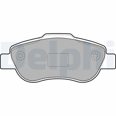 Комплект тормозных колодок, дисковый тормоз DELPHI LP1929