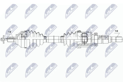 Приводной вал NTY NPW-VV-113