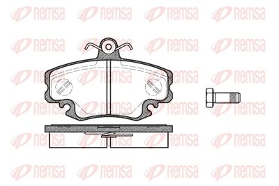 Комплект тормозных колодок, дисковый тормоз REMSA 0141.10