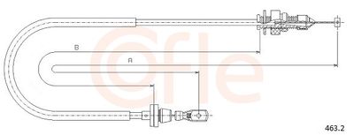 Тросик газа COFLE 92.463.2