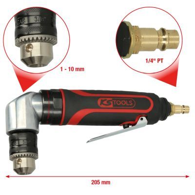 Leņķa urbjmašīna (Pneimatiskā) KS TOOLS 515.5465