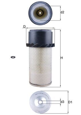 Воздушный фильтр KNECHT LX 649