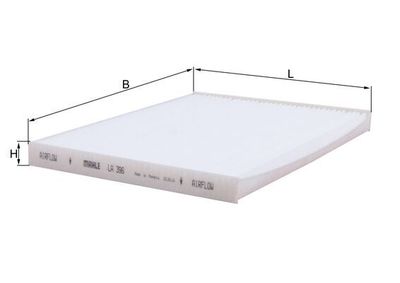 Фильтр, воздух во внутренном пространстве KNECHT LA 396