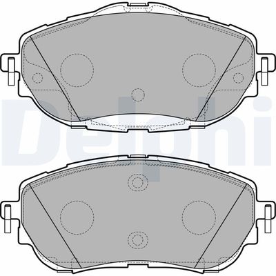 Bremžu uzliku kompl., Disku bremzes DELPHI LP2691