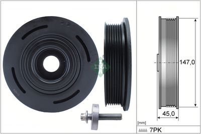 Комплект ременных шкивов, коленчатый вал Schaeffler INA 544009820