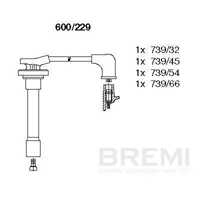 Augstsprieguma vadu komplekts BREMI 600/229