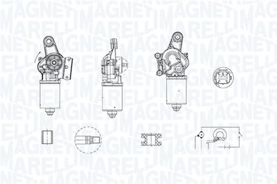 Двигатель стеклоочистителя MAGNETI MARELLI 064379300010