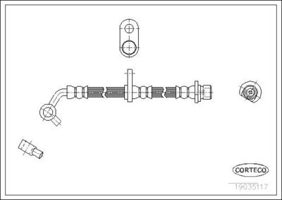 Тормозной шланг CORTECO 19035117
