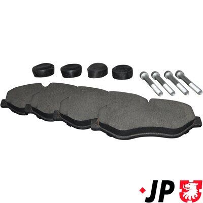 Bremžu uzliku kompl., Disku bremzes JP GROUP 1163601710
