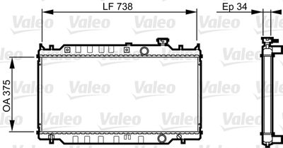 Radiators, Motora dzesēšanas sistēma VALEO 731417