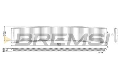 Фильтр, воздух во внутренном пространстве BREMSI FC0485