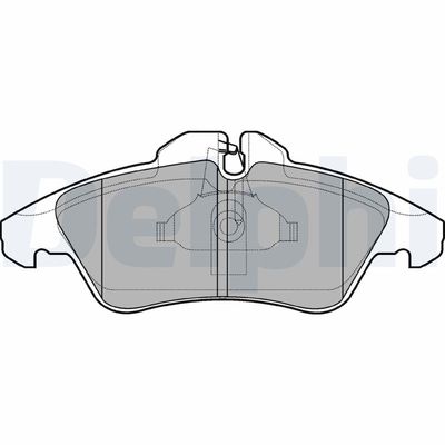 Комплект тормозных колодок, дисковый тормоз DELPHI LP980
