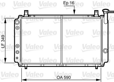 Radiators, Motora dzesēšanas sistēma VALEO 731082