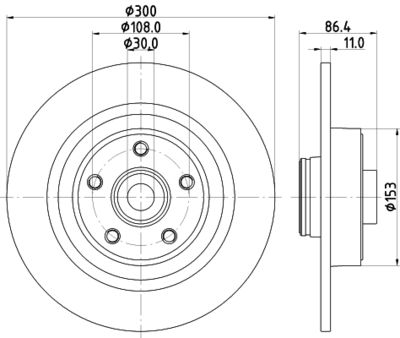 Bremžu diski HELLA PAGID 8DD 355 123-321
