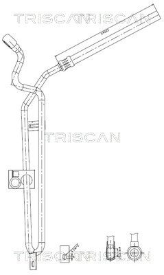 Гидравлический шланг, рулевое управление TRISCAN 8516 11031