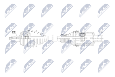 Приводной вал NTY NPW-ME-186